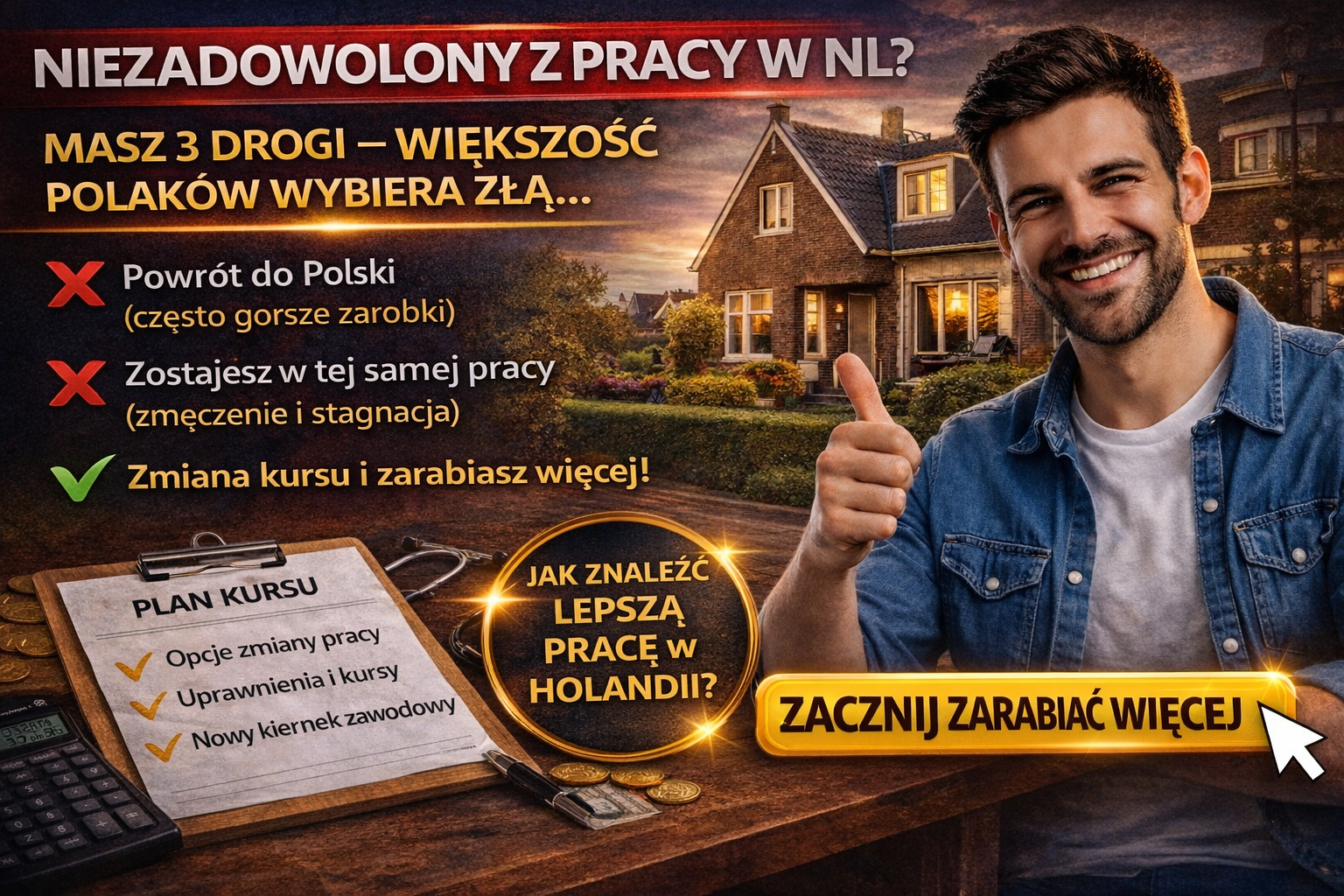 Niezadowolony z pracy w NL? Masz 3 drogi.